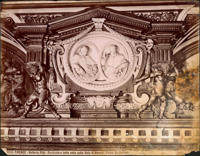 Firenze - Galleria Pitti - Particolare della volta nella Sala di Venere di Pietro da Cortona
