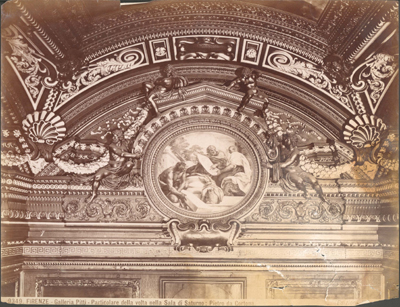Firenze - Galleria Pitti - Particolare della volta nella Sala di Saturno di Pietro da Cortona.