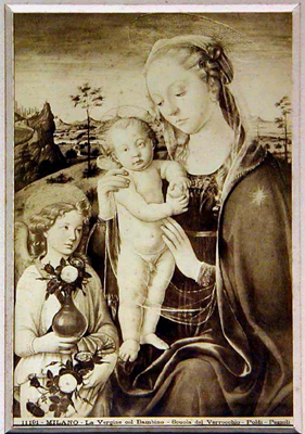 La Vergine col Bambino, Scuola del Verrocchio.