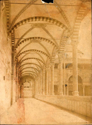 Firenze. Chiostro della Basilica di S. Croce.