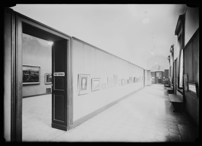 Galleria espositiva con quadri di Pellizza da Volpedo