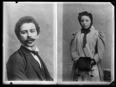 Fotoriproduzioni relative al ritratto Pellizza e della moglie