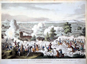 CruiKshank, George e Vernet Antoine Charles Horace (sogg.): Napoleon's decisive victory over the Austrians, at the battle of Marengo