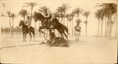 Libia, esercitazione della cavalleria