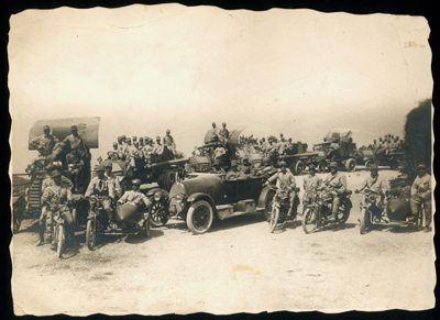 Il 2° Reggimento artiglieria, di stanza in Cittadella, in avvicinamento all’altopiano di Asiago, 1916