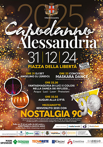 Locandina "Capodanno Alessandria 2025"